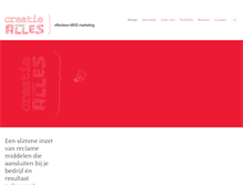 Tablet Screenshot of creatiemaaktalles.com